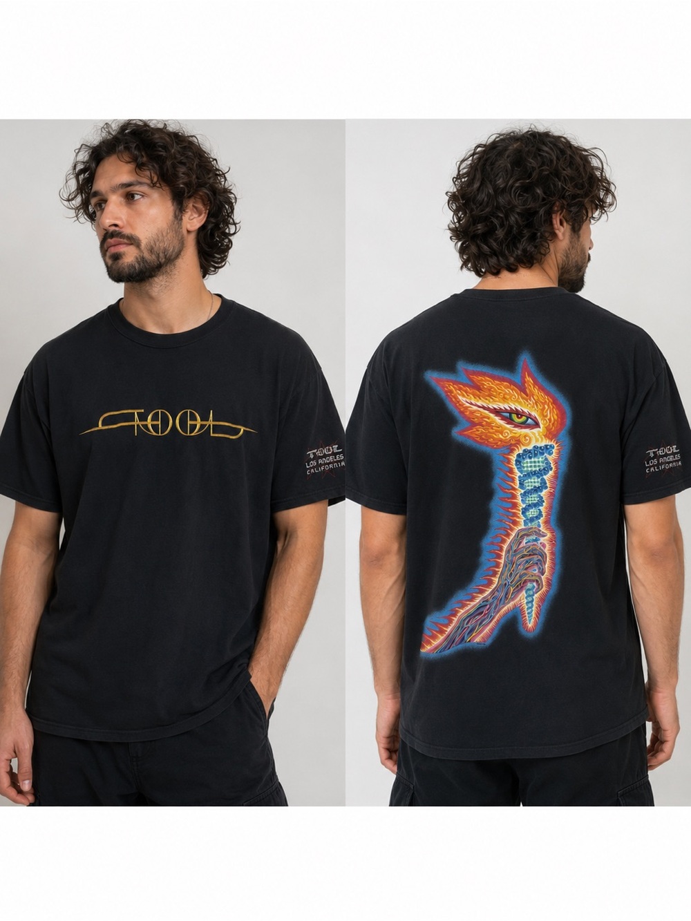 Tool The Torch Fear Inoculum Tour Graphic T-Shirt Black XXL Alex Grey
